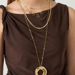 Necklace with statement pendant Aura