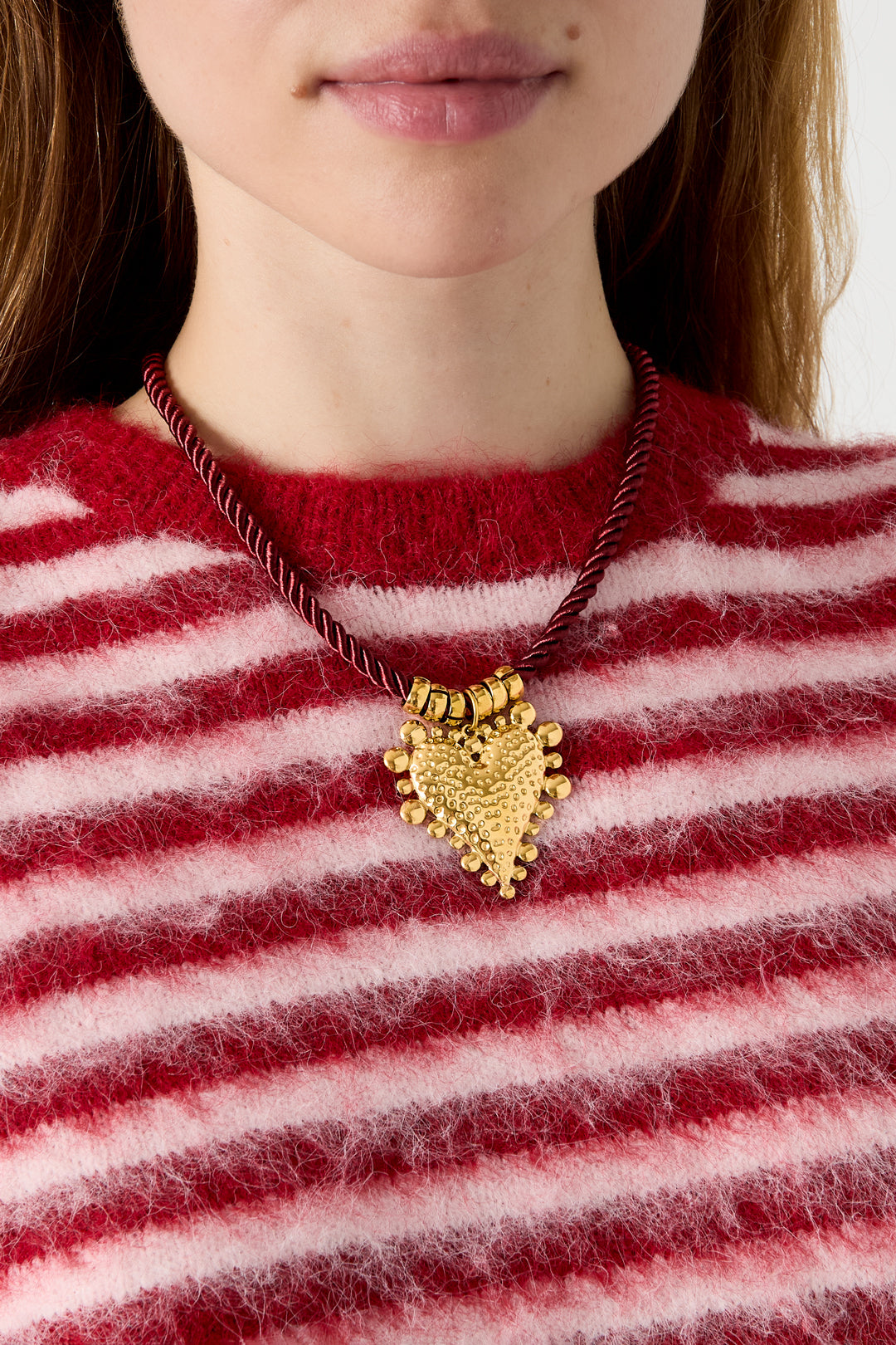 Stainless Steel Braided Necklaces Heart Simple Daily Simple Series Women's jewelry