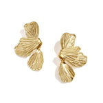 Stainless Steel Drop Earrings Flower Simple Daily Simple Series Women's jewelry