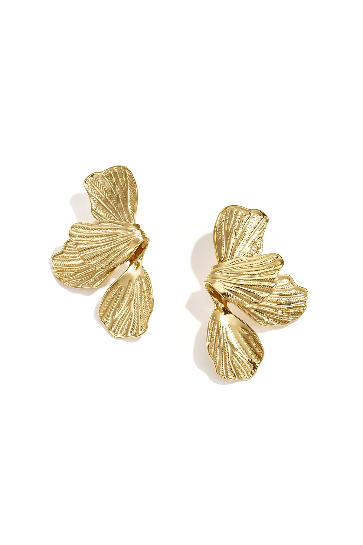 Stainless Steel Drop Earrings Flower Simple Daily Simple Series Women's jewelry