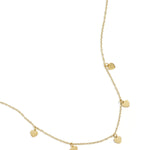 simple necklace with heart pendants