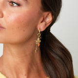 Stainless Steel Beads Earrings Flower Casual Daily Romantic Series Women's jewelry