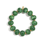 Elastic beaded bracelet with large beads