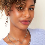 stainless steel necklace letter v 
