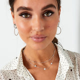 necklace double clover/balls