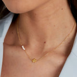flower pearl necklace