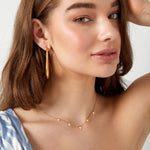 simple necklace with heart pendants