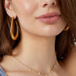 simple necklace with heart pendants