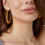 simple necklace with heart pendants