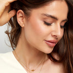 simple necklace with knotted charm