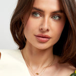 simple necklace with knotted charm