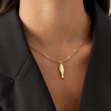 fish charm necklace
