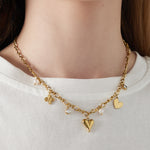sparkling love necklace