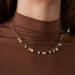 necklace mix of Gold color and red