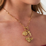 bee blossom necklace