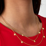double clover necklace