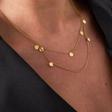 double necklace coins