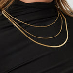 layered textures necklace