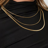 layered textures necklace