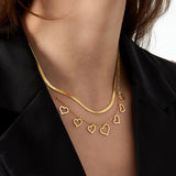chunky heart necklace