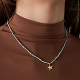 Necklace colorful starfish