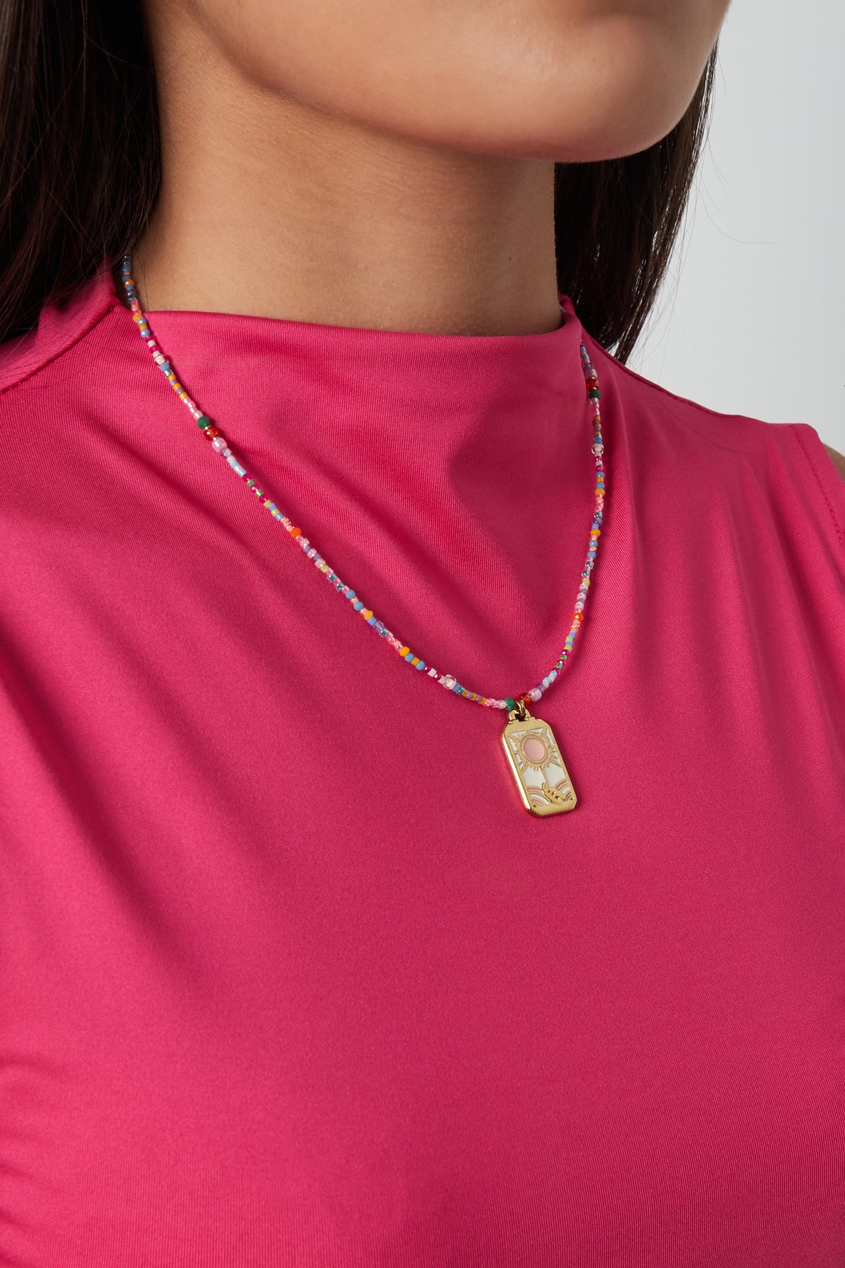 Colorful sunshine necklace - Multi