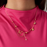 necklace trendy moon