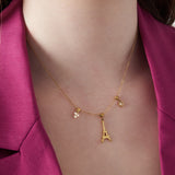 Eiffel tower necklace
