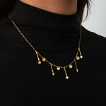 golden glimmer necklace