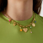 charm necklace eye wedge