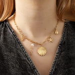 large beachy necklace