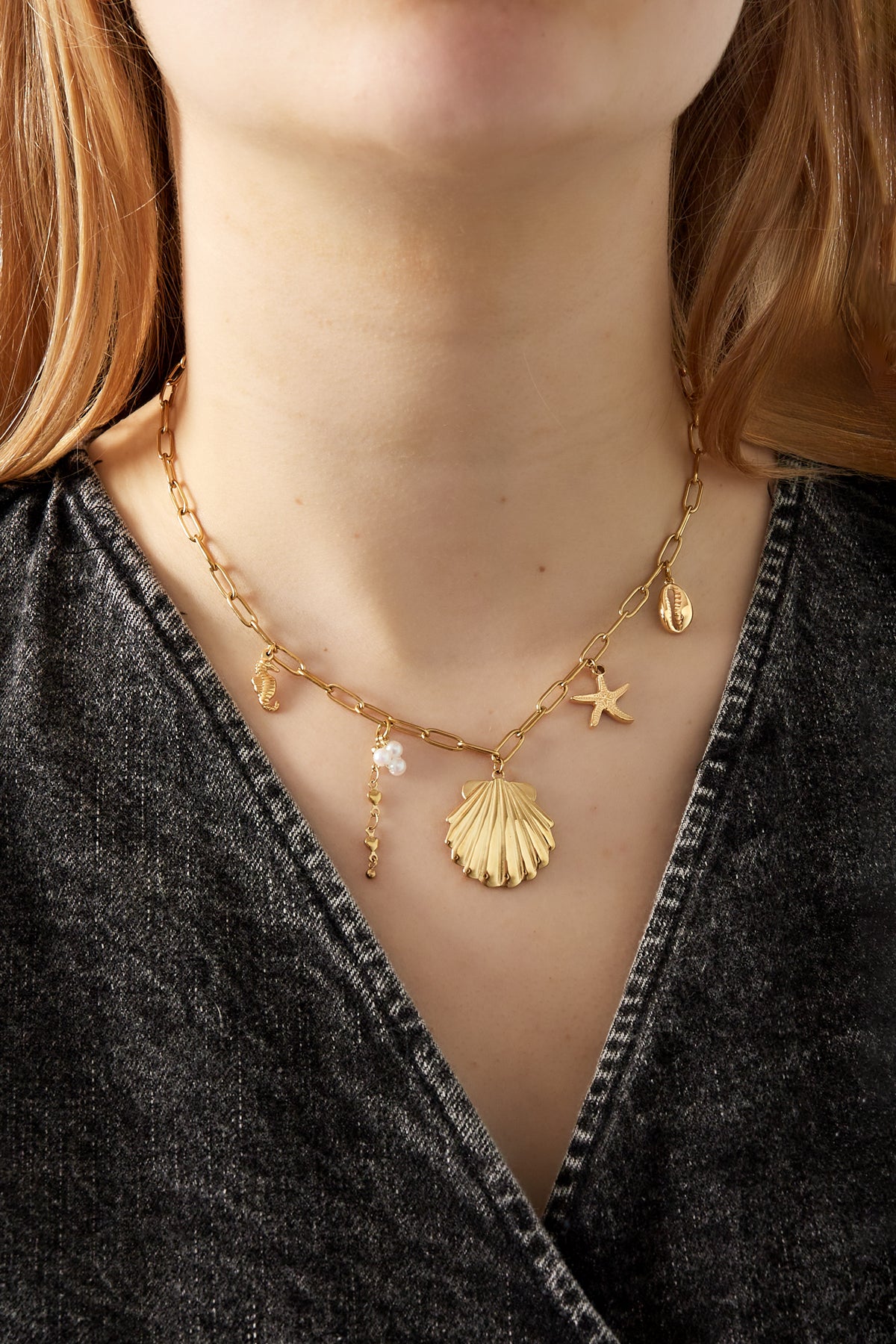 large beachy necklace
