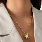 beachside necklace - green &