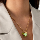 beachside necklace - green &