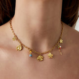 flower necklace