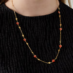 embrace the love necklace - green and