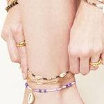 Anklet Plain Chain Silver Color Stainless Steel
