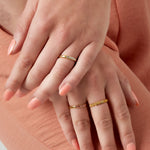Ring with stones - Stainless Steel