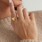 classy heart ring