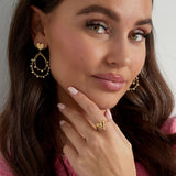 Aesthetic heart ring - Silver Color color