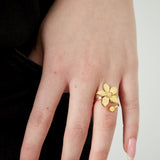 flower dot ring