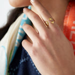 heart trio ring