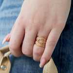layered knot ring