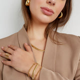 Bracelet Beady Gold Color Stainless Steel