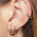 Earrings Set of Circles Copper