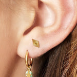Earrings Small Copper Gold Color Stainless Steel