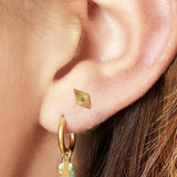 Earrings Small Copper Gold Color Stainless Steel
