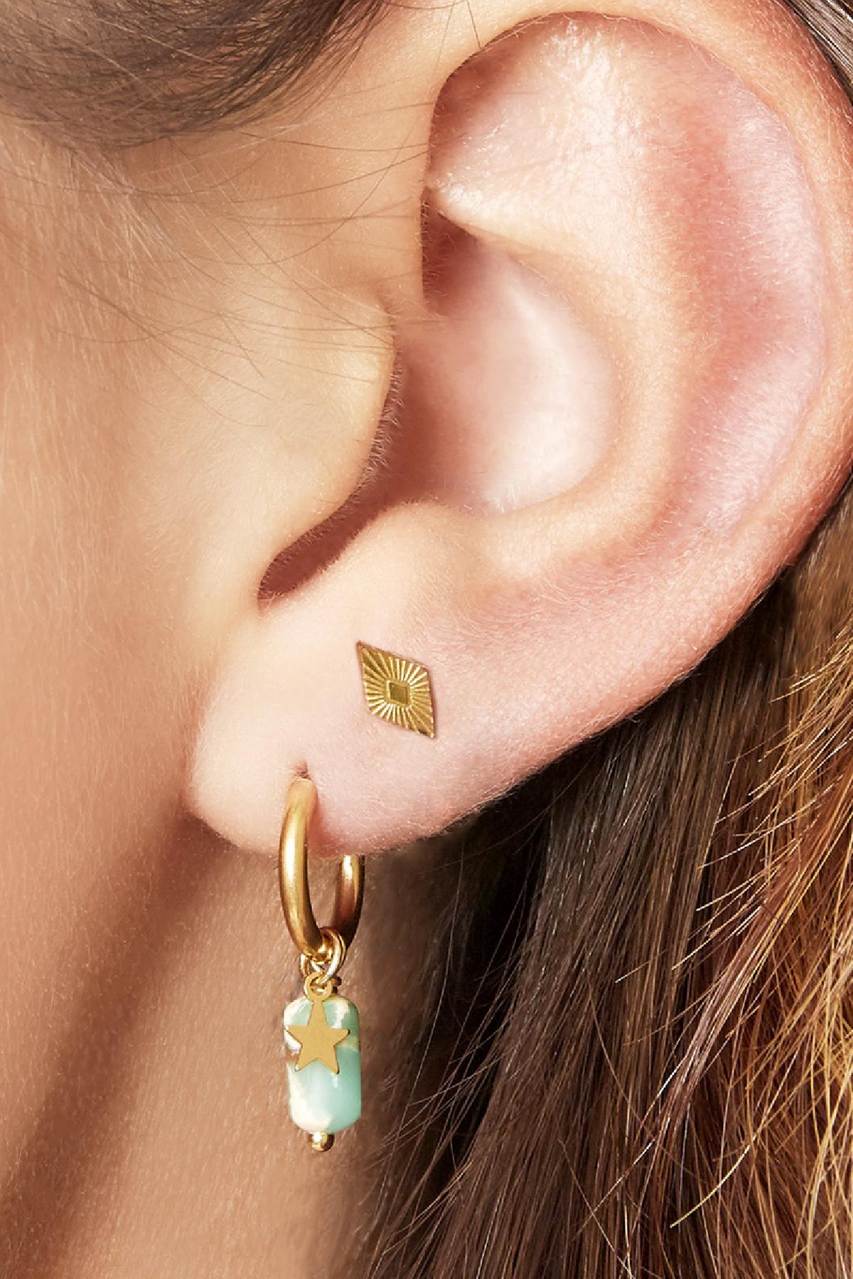 Earrings Small Copper Gold Color Stainless Steel