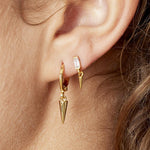 Earrings Little Cone Silver Color Copper