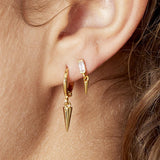 Earrings Little Cone Silver Color Copper